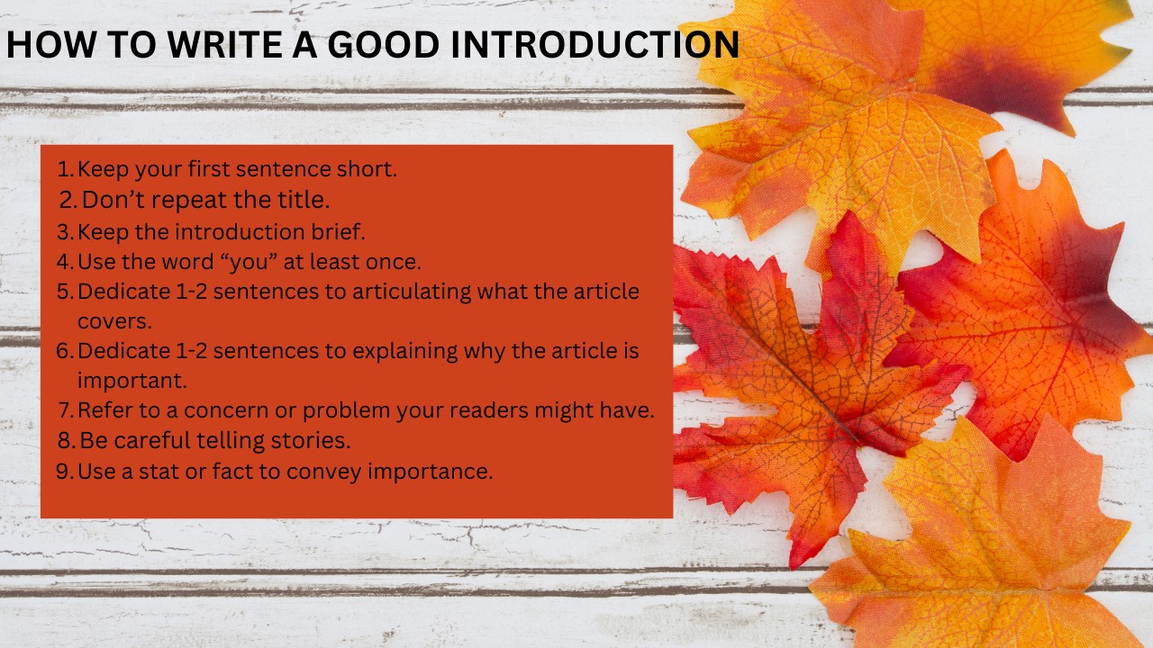 How To Write a Good essay Introduction